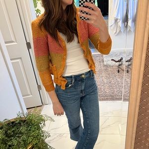 Vintage Missoni knit cardigan with a structured shoulder detail